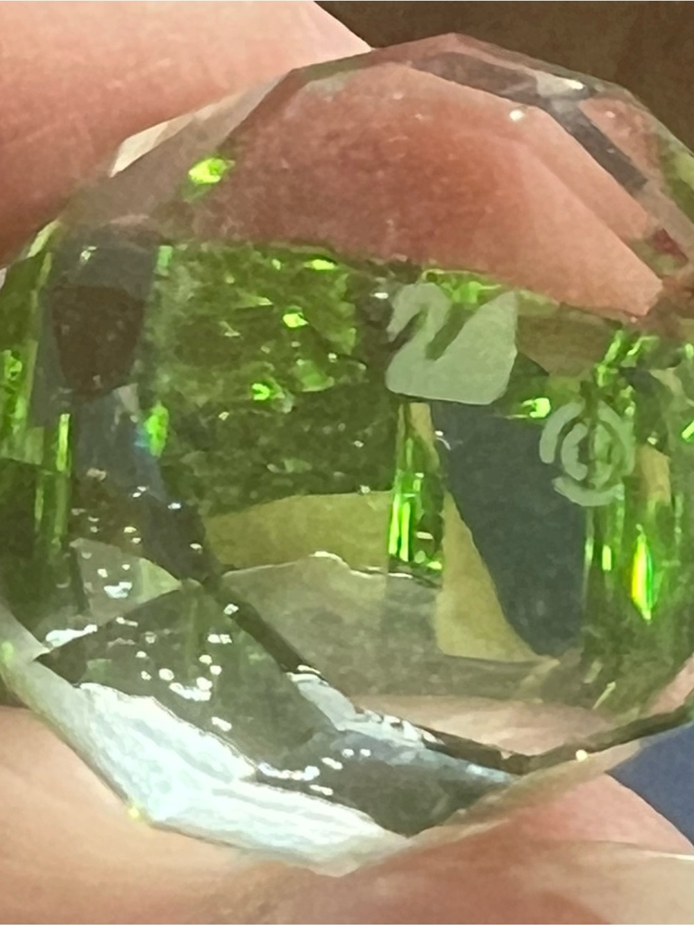 Swarovski Green Crystal Christmas Tree with Red Ornaments Miniature - Picture 7 of 12